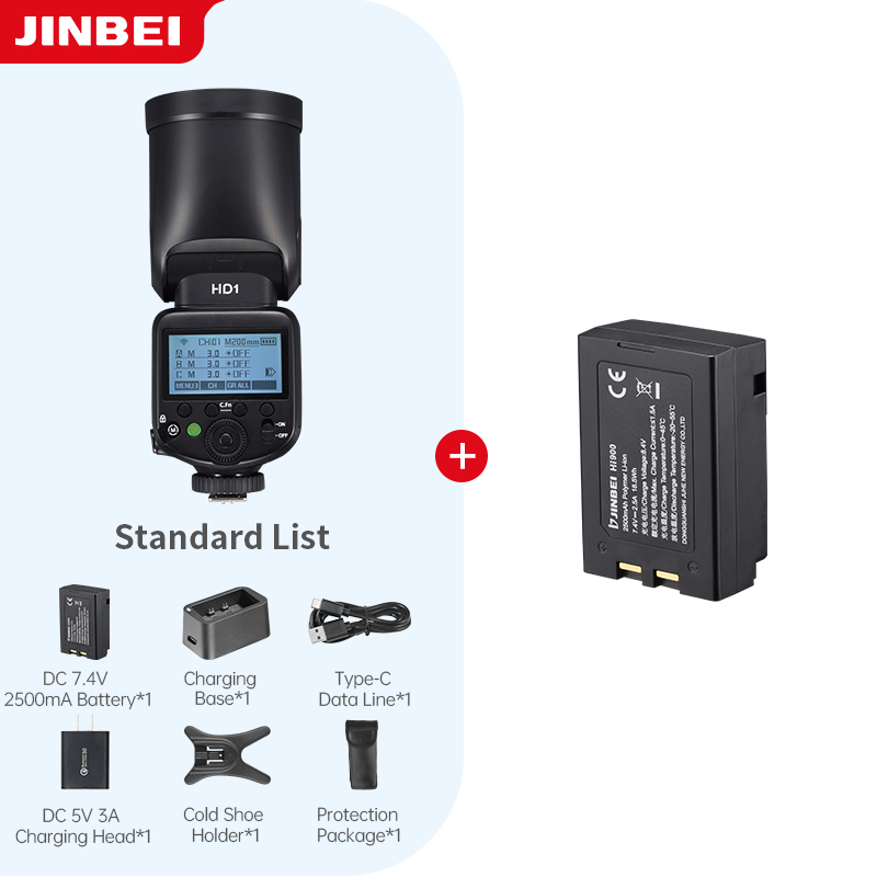 Outdoor Lighting Kits - JINBEI HD-1 Ronde kop HSS Speedlite