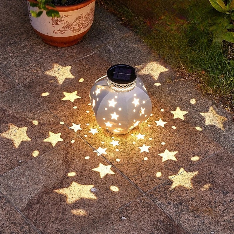 Outdoor Lighting Traditional - Tuinsternprojectorlamp Hangende zonne-verlichting Buiten hangende zonnelantaarns