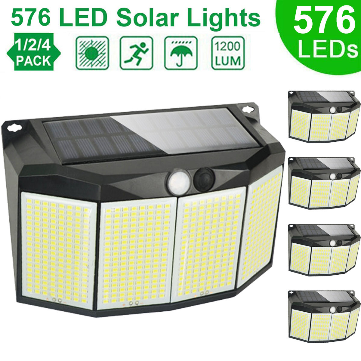 Outdoor Lighting Experts - Buitenlamp op zonne-energie 576 LED-licht met