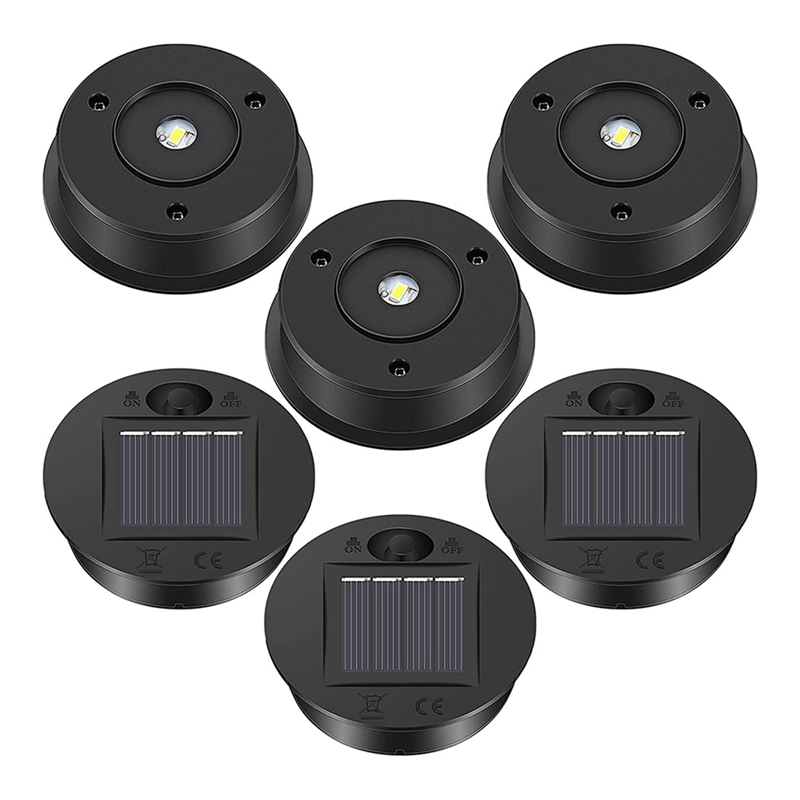 Outdoor Lighting Experts - 6 Stuks Zonne-Energie Verlichting Vervanging Top