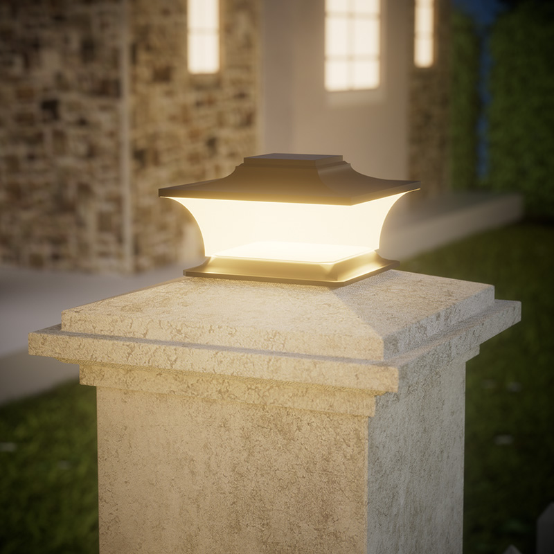 Post Cap Light - Postlicht op zonne-energie met automatische aan/uit,