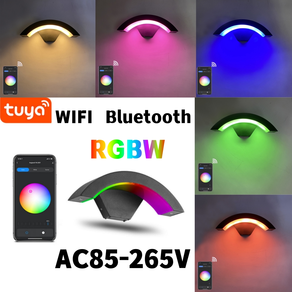 Outdoor Lighting Zigbee - 9W RGBW Smart Outdoor Wandlamp Tuya