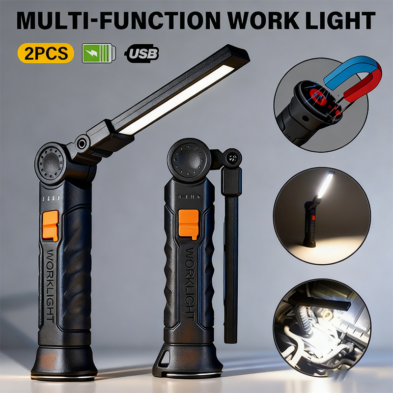 Outdoor Lighting Fixtures - Draagbare COB LED-zaklamp USB oplaadbare werklamp
