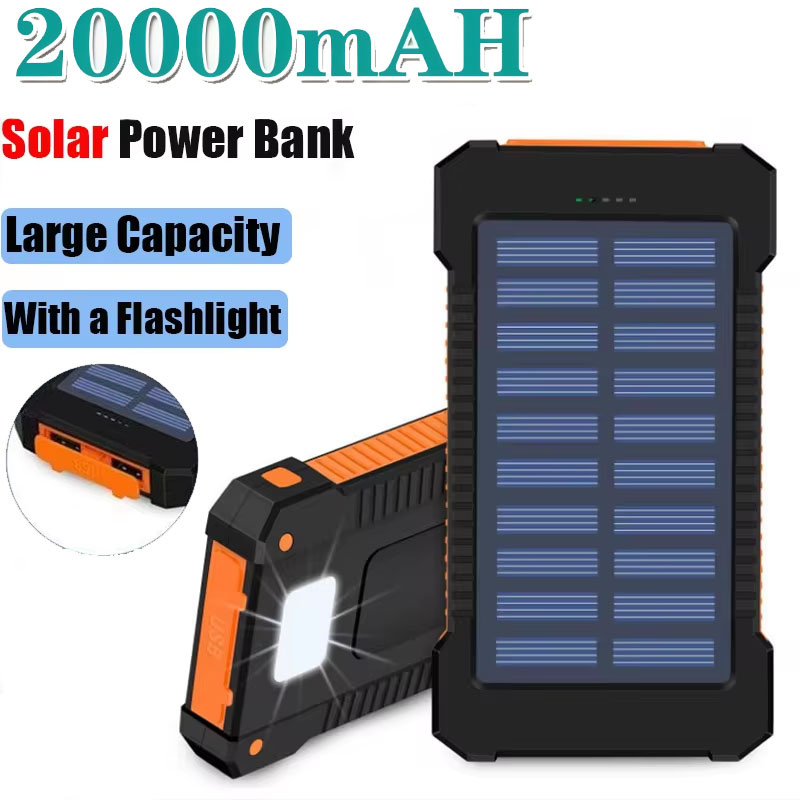 Outdoor Lighting Experts - 20000mAh zonne-energiebank Grote capaciteit Supersnel opladen