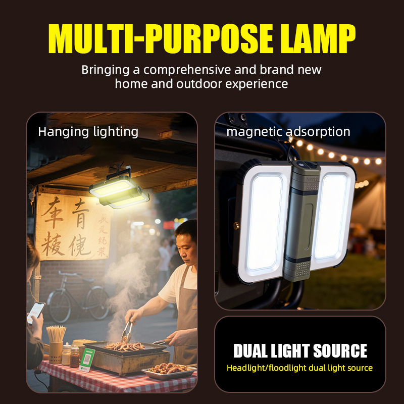 Outdoor Lighting Vendor - Op zonne-energie werkende, oplaadbare, sterke magnetische