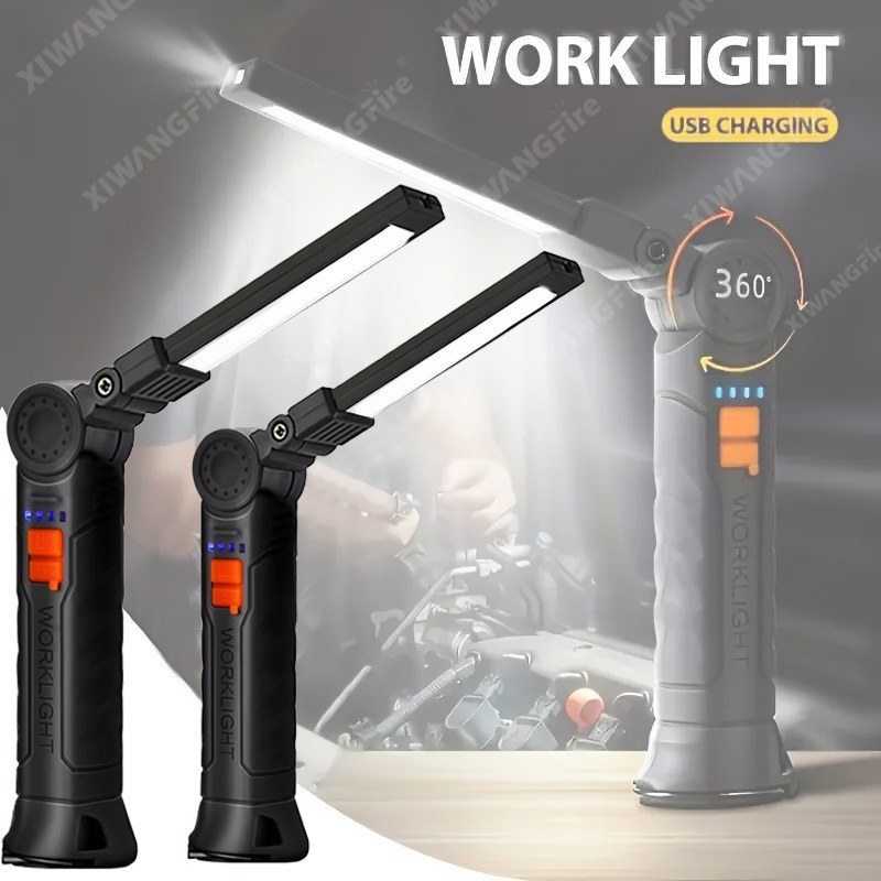 Outdoor Lighting Fixtures - Oplaadbare LED-zaklamp Werklamp met magneet en