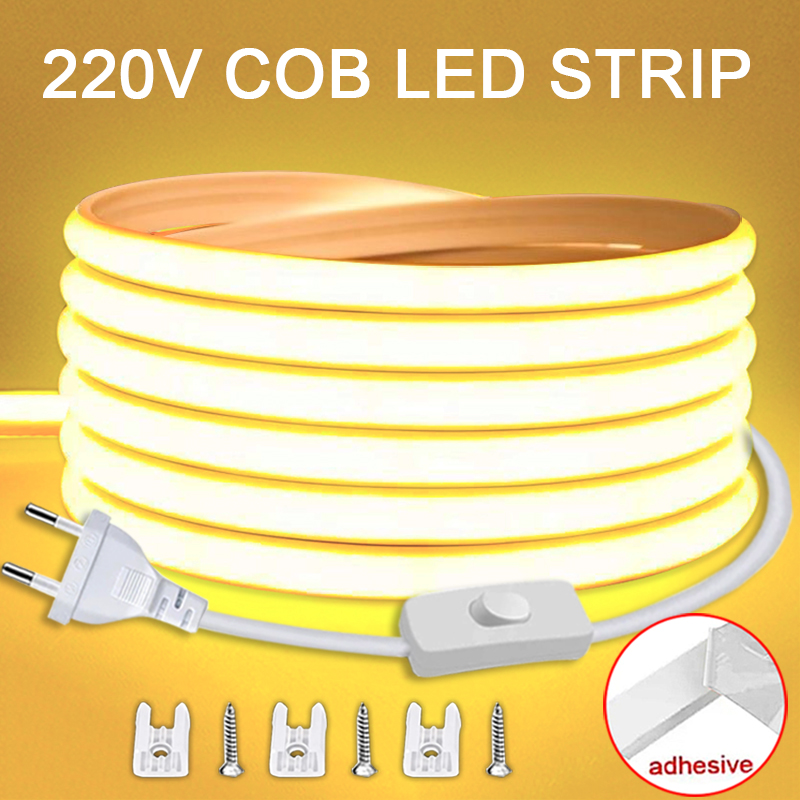 Outdoor Lighting Restaurant - 220V Led Strip met AAN/UIT Schakelaar