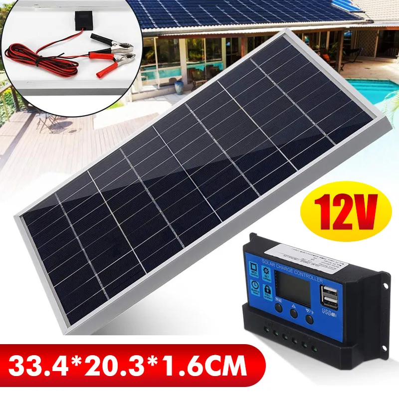 Outdoor Lighting Kits - 50W zonnepaneelkit monokristallijne oplader met 40A