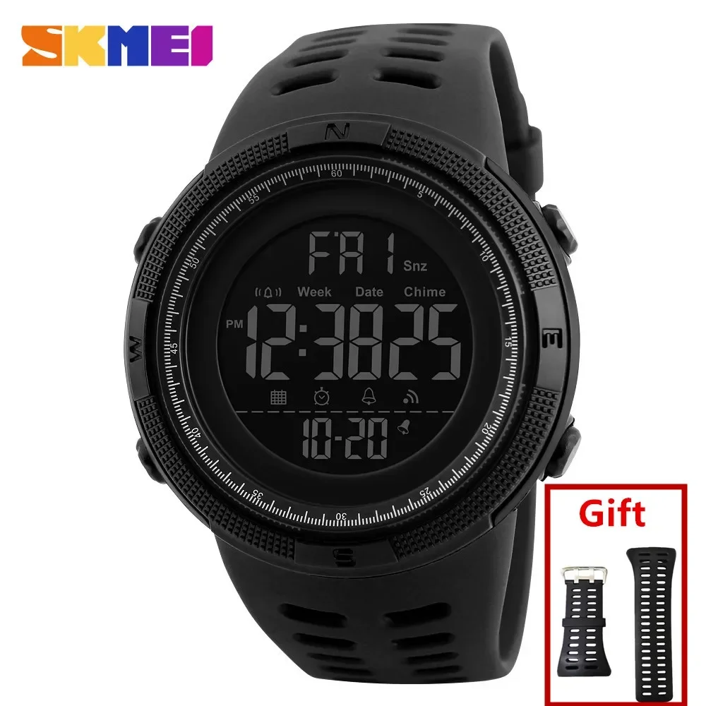 Outdoor Lighting Zones - Skmei 1251 5bar Waterdichte Digitale Horloge