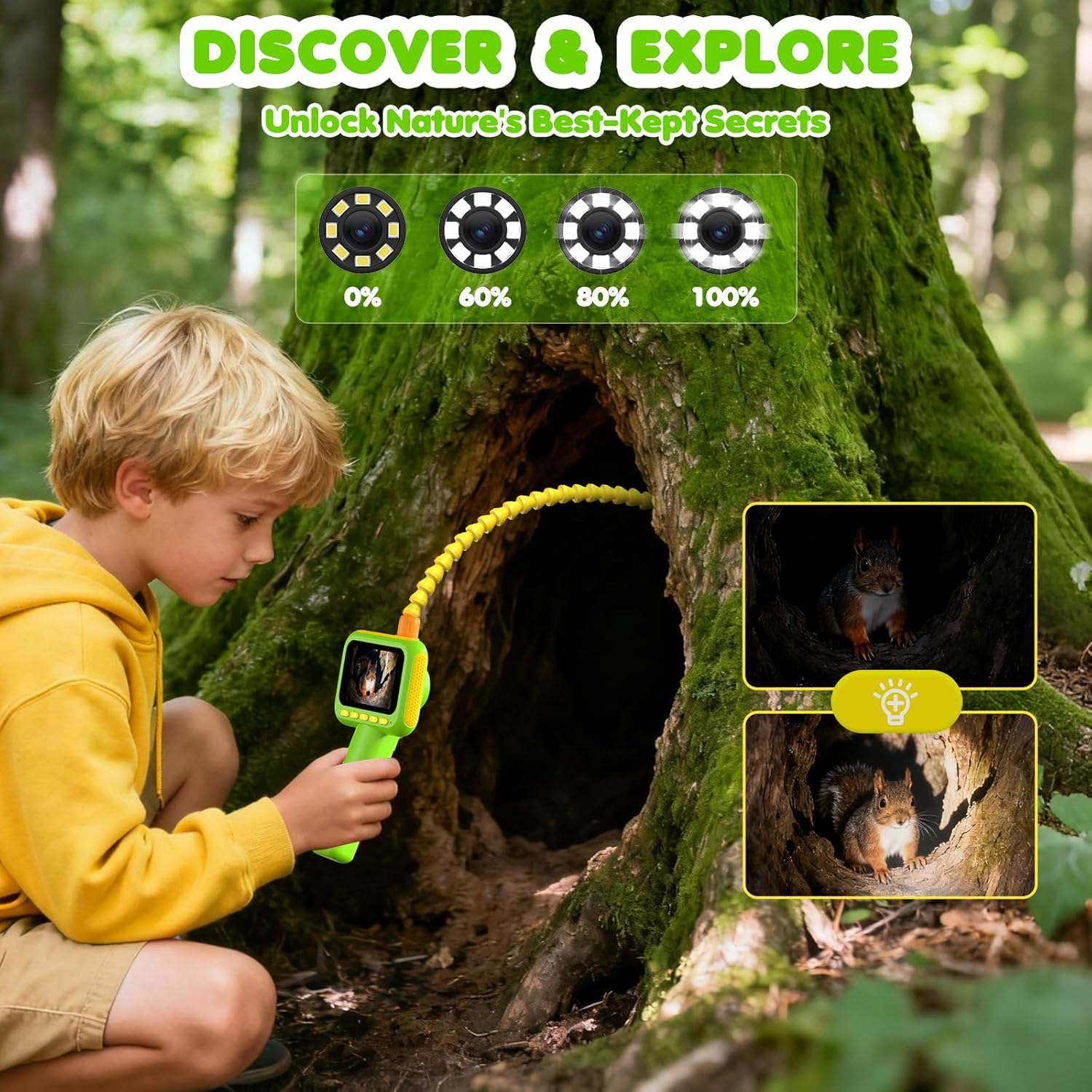 Outdoor Lighting Kits - Endoscoop voor kinderen, borescoop slangencamera speelgoed
