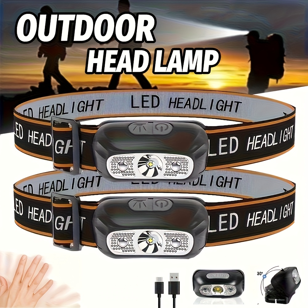 Outdoor Lighting Kits - Sterke koplamp Draagbare LED-sensorkoplamp USB oplaadbare