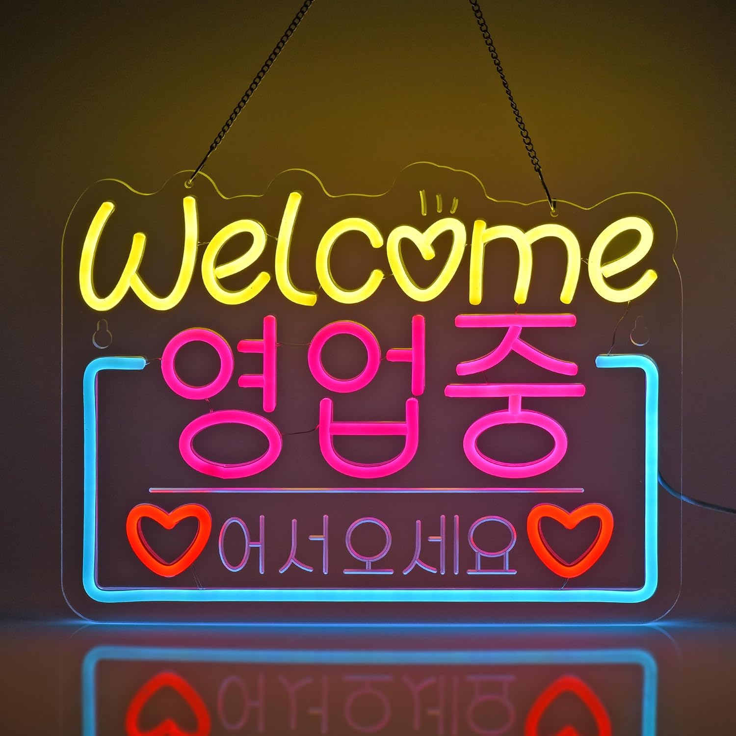 Outdoor Lighting Restaurant - Koreaans Welkom in de uitverkoop Neon