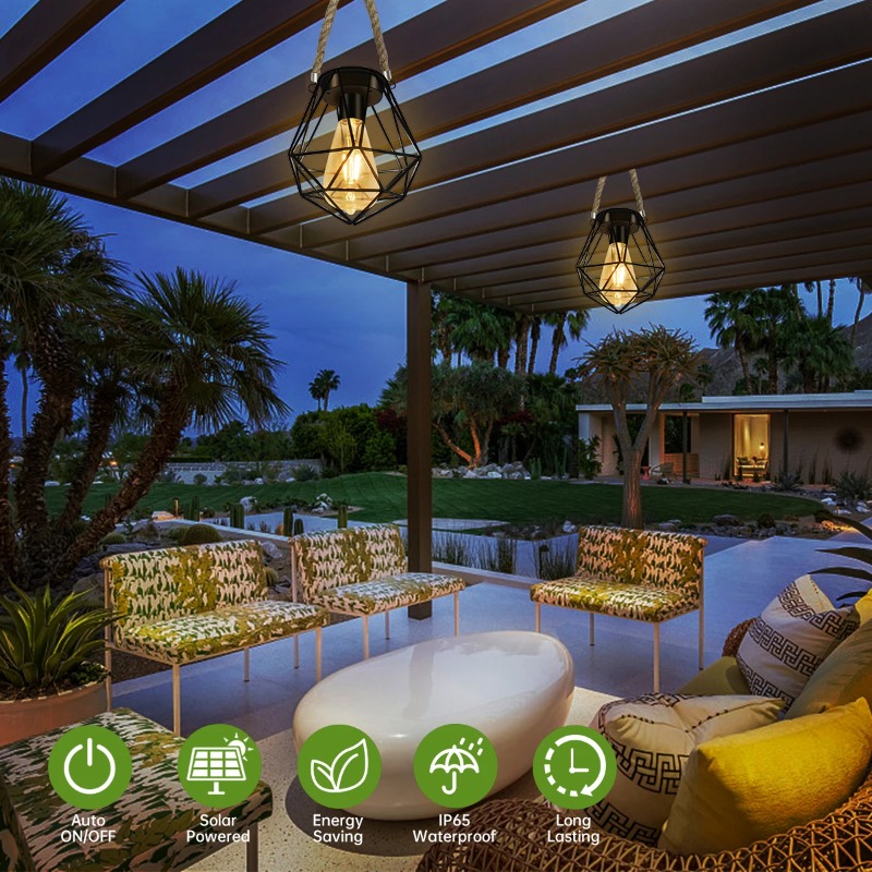 Buiten Solar Iron Art Retro Ha - Outdoor Lighting Restaurant recensie en prijs