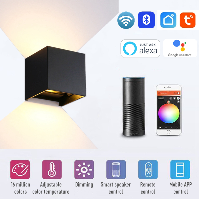 Tuya WIFI Smart RGB LED-wandla - Outdoor Lighting Zigbee recensie en prijs