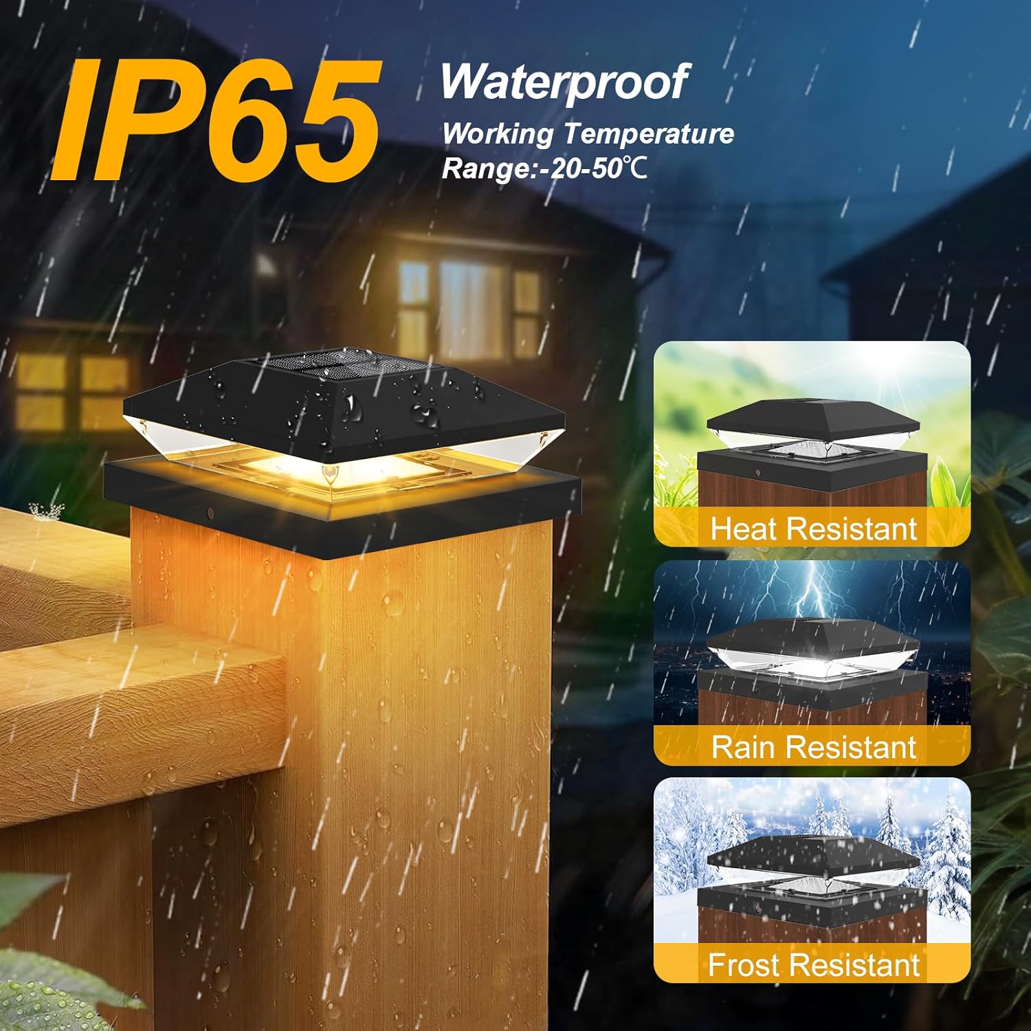 2/4 Stuks Solar Post Cap Licht - Post Cap Light recensie en prijs
