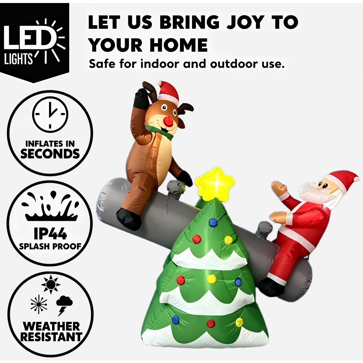 Kerst Opblaasbare Speelgoedfig - Outdoor Lighting On Trees recensie en prijs