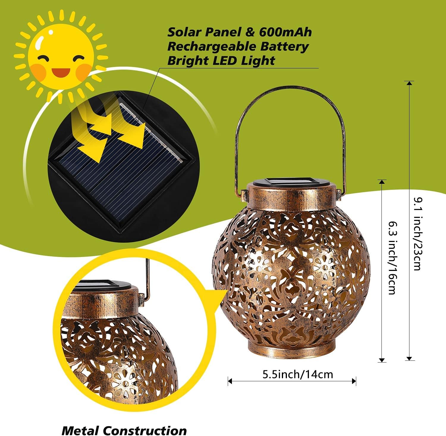1-6PCS Marokkaanse zonne-lanta - Outdoor Lighting Traditional recensie en prijs