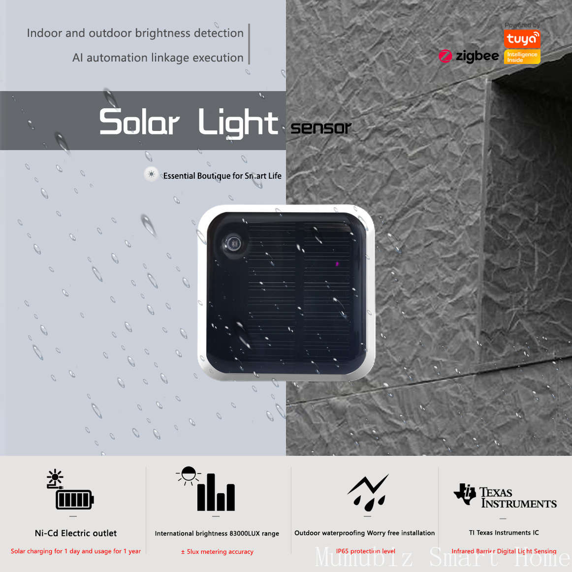 Tuya Zigbee zonne-lichtsensor  - Outdoor Lighting Zigbee recensie en prijs