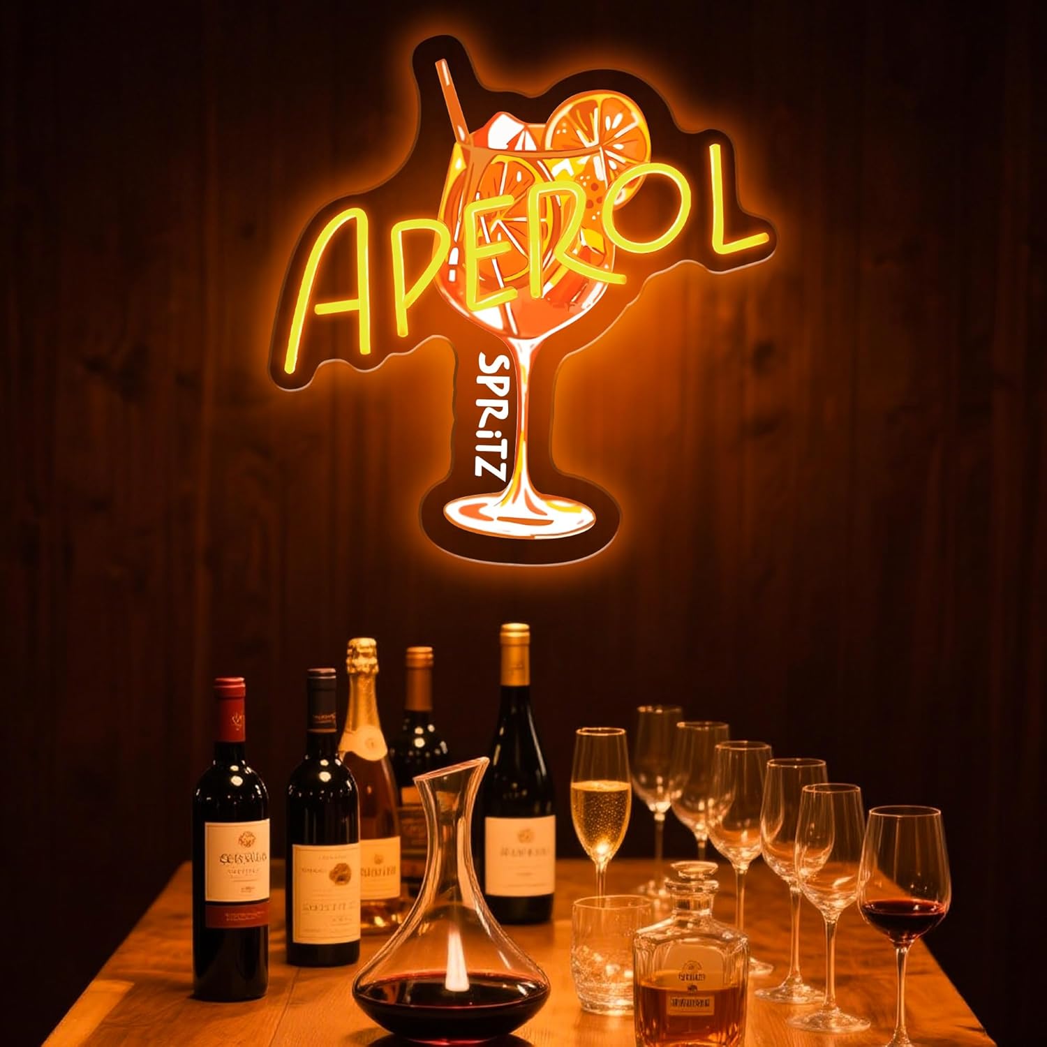 Oranje/Aperol Spritz Neonbord  - Outdoor Lighting Restaurant recensie en prijs