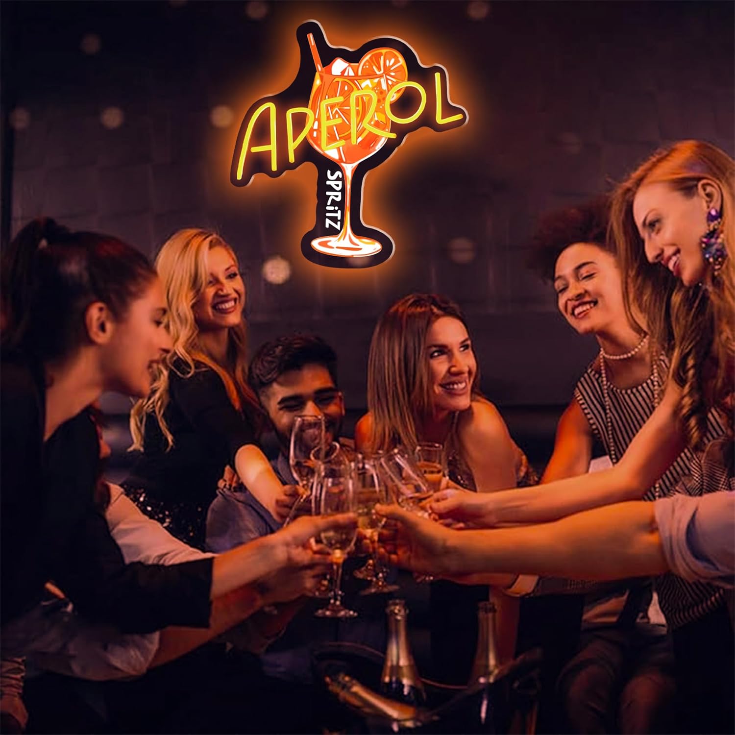 Oranje/Aperol Spritz Neonbord  - Outdoor Lighting Restaurant recensie en prijs