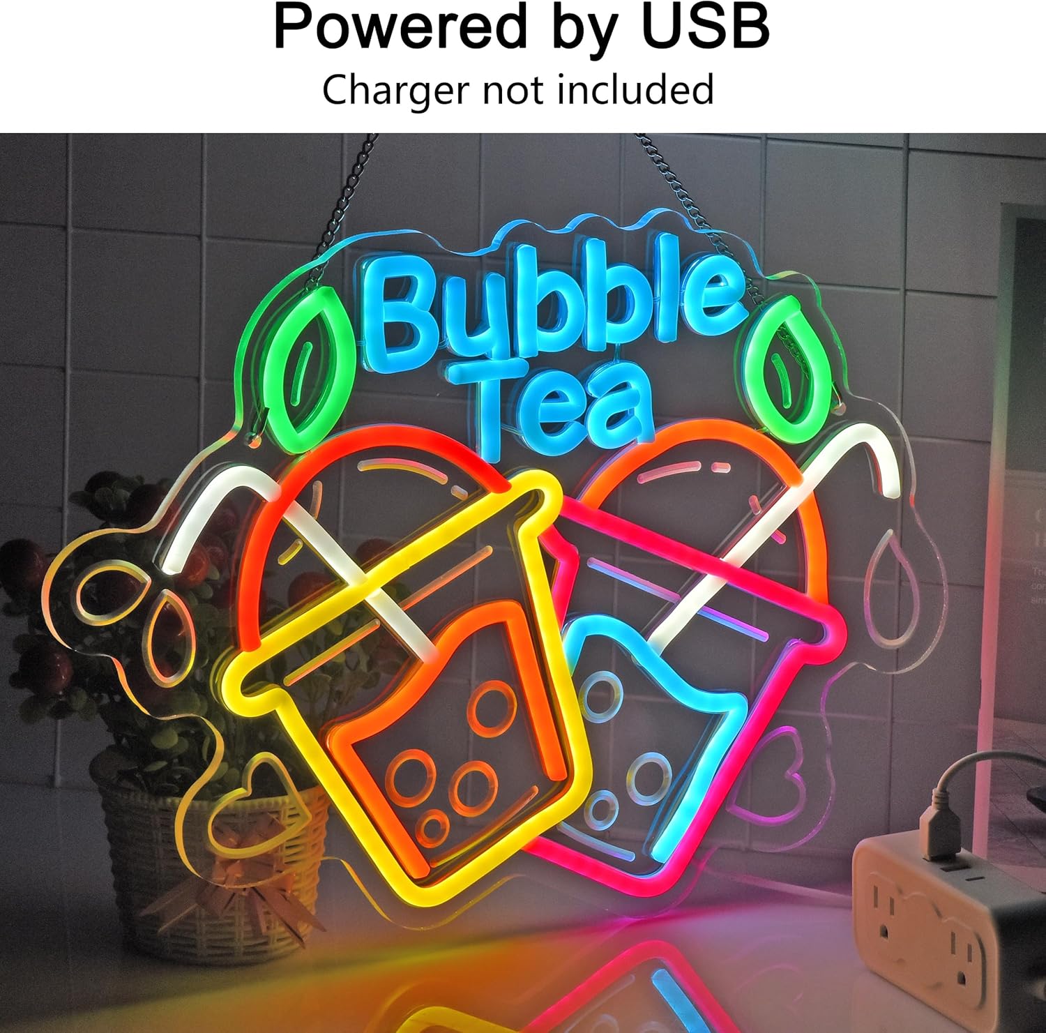 Bubble Tea Neon Sign USB Led L - Outdoor Lighting Restaurant recensie en prijs