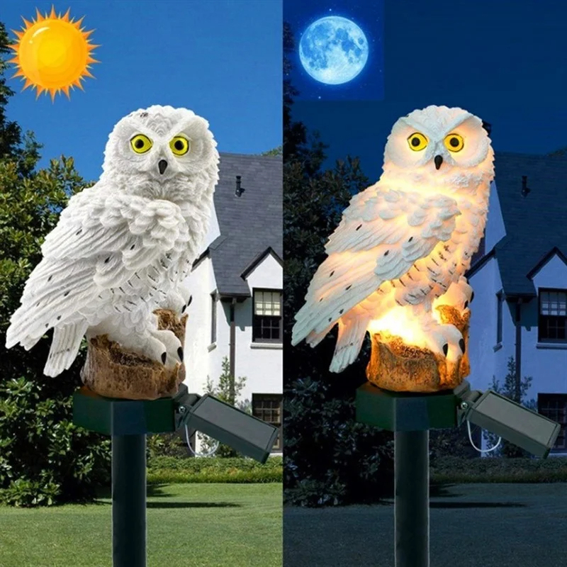 Solar Owl Statue Garden Light  - Outdoor Lighting Traditional recensie en prijs