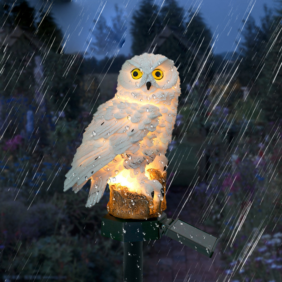 Solar Owl Statue Garden Light  - Outdoor Lighting Traditional recensie en prijs