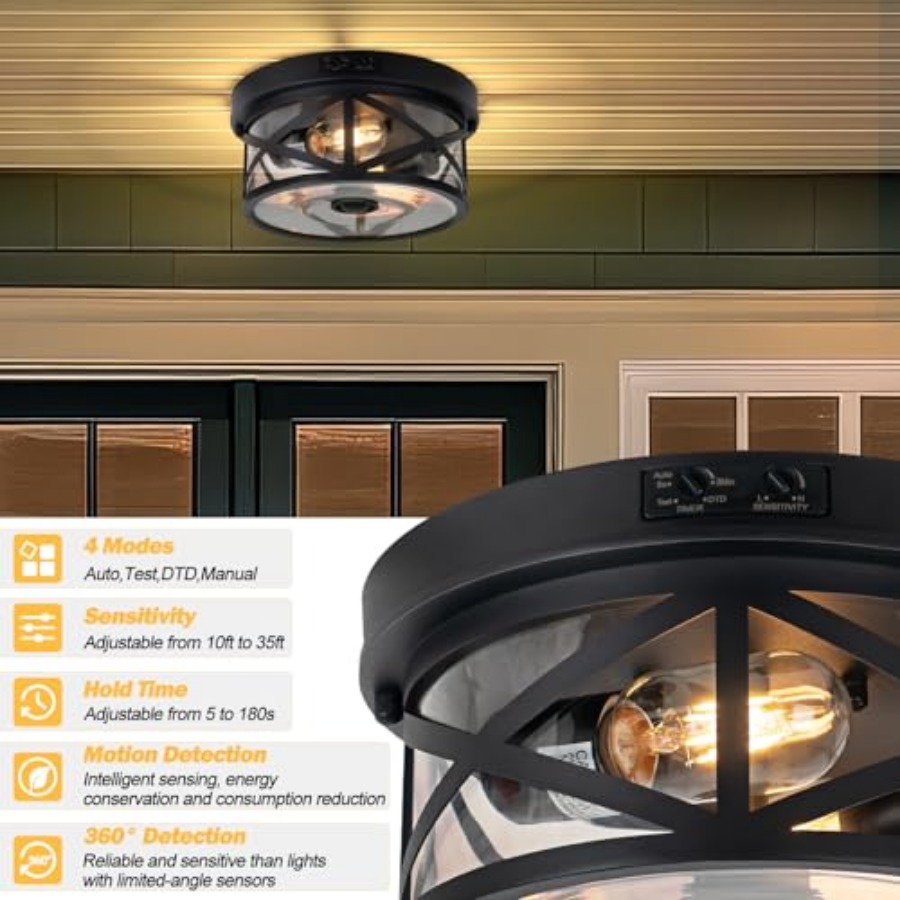 Buitenplafondlamp met beweging - Outdoor Lighting Fixtures recensie en prijs