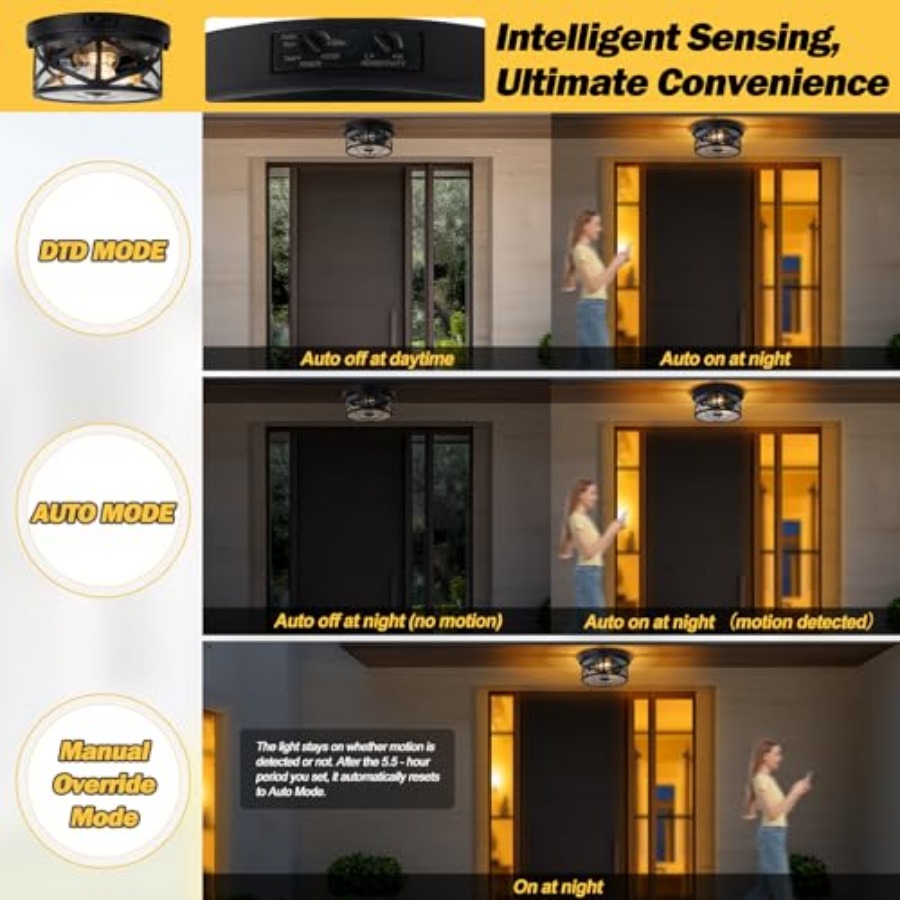 Buitenplafondlamp met beweging - Outdoor Lighting Fixtures recensie en prijs