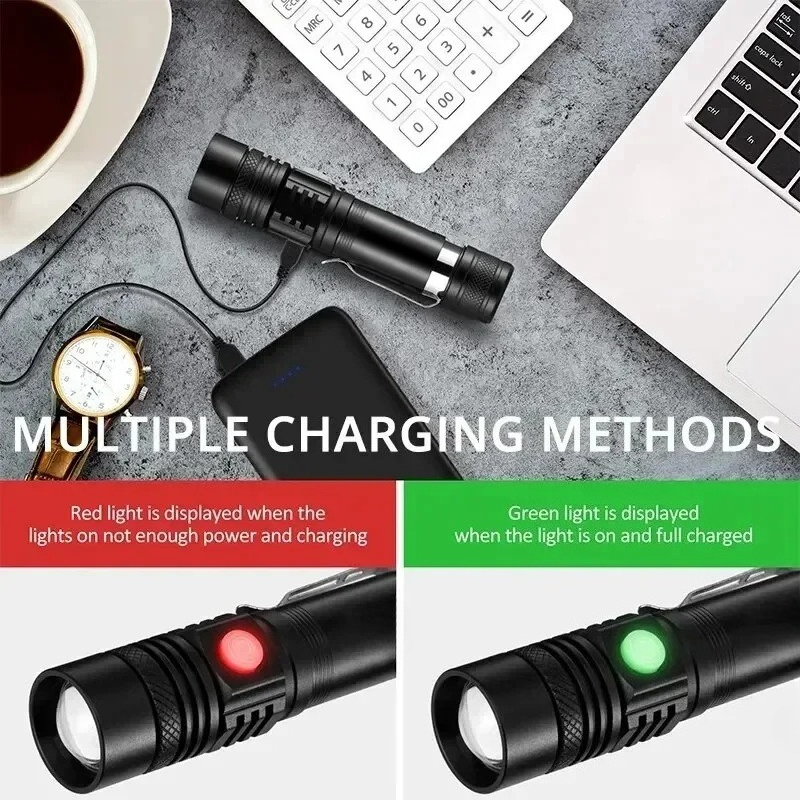 T6 LED oplaadbare zaklamp, 186 - Outdoor Lighting Fixtures recensie en prijs