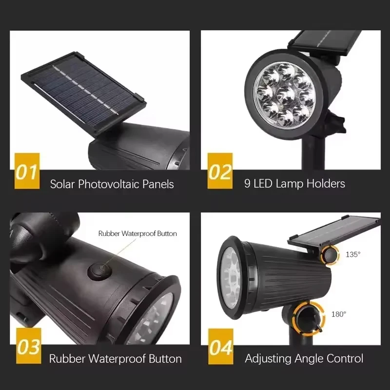 LED-spot op zonne-energie, 9-L - Outdoor Lighting On Trees recensie en prijs