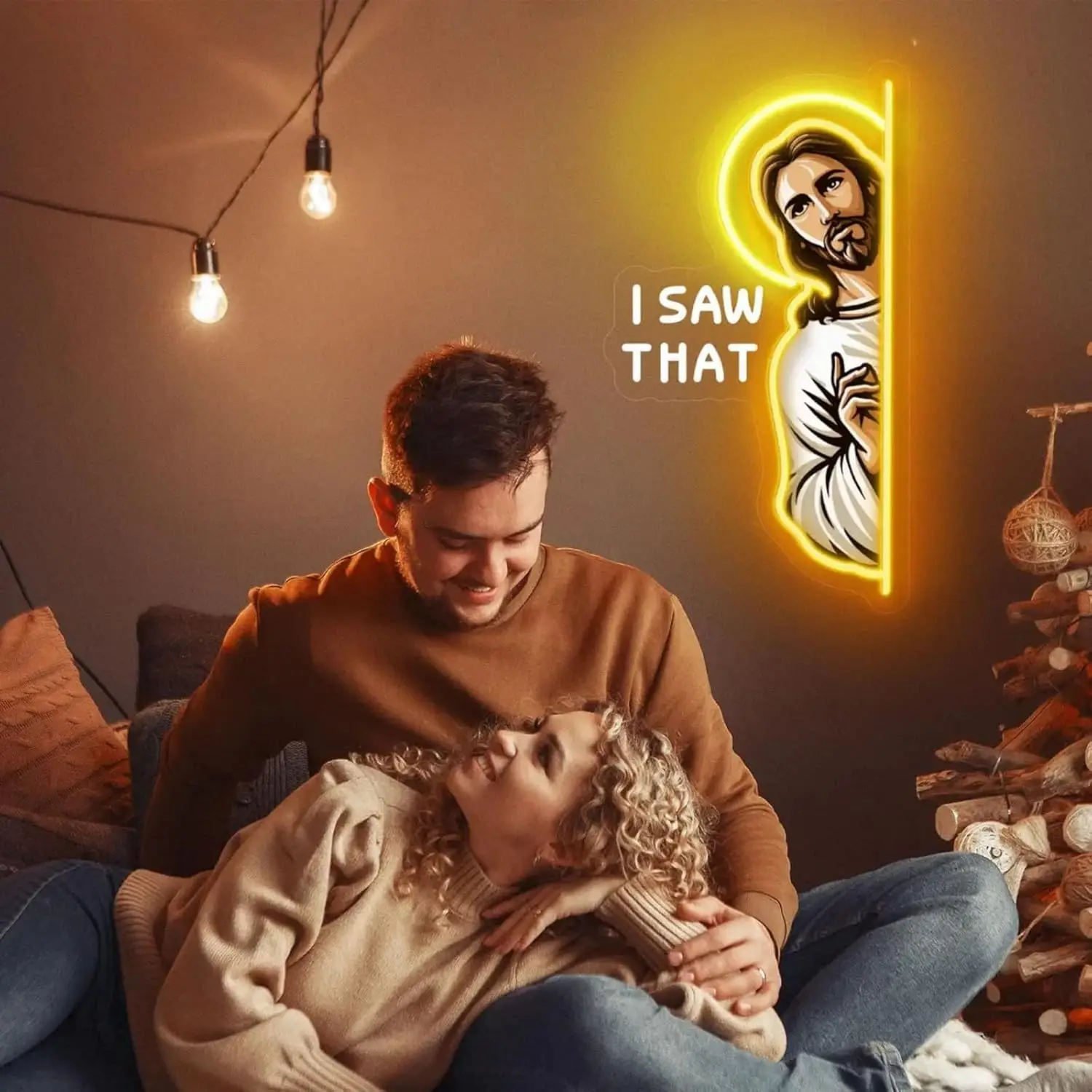 Jesus LED Neonbord Ik zag dat  - Outdoor Lighting Restaurant recensie en prijs