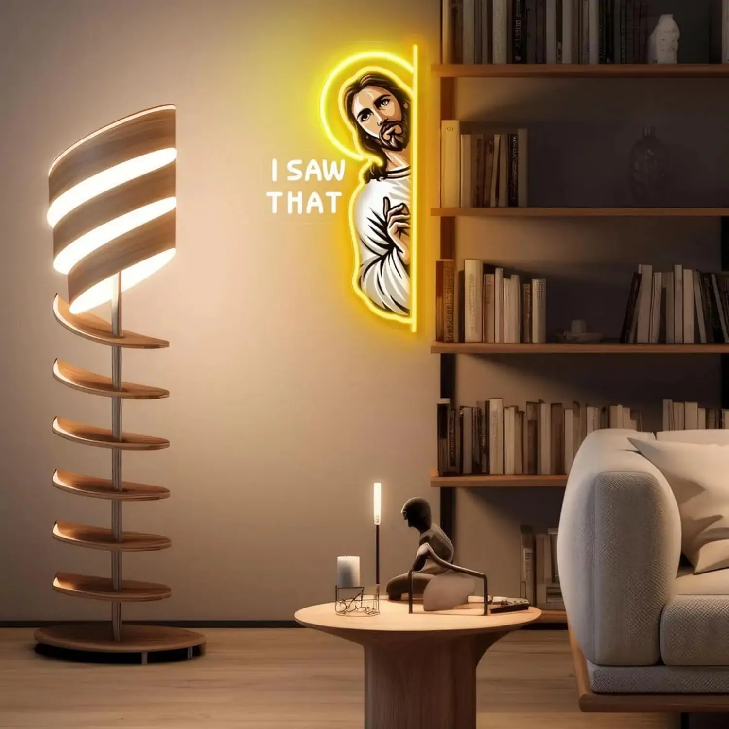 Jesus LED Neonbord Ik zag dat  - Outdoor Lighting Restaurant recensie en prijs