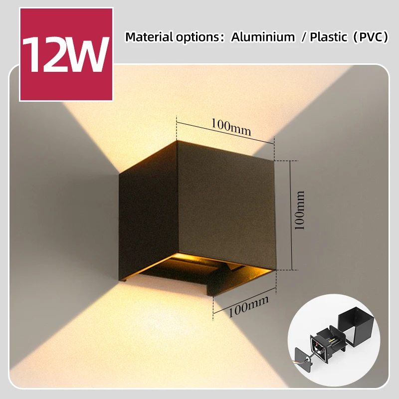 LED Wandlamp 4/6/8/10W Led Wan - Outdoor Lighting Glass Replacement recensie en prijs